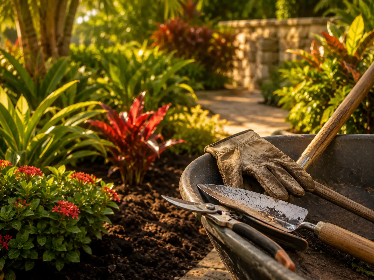 Verdant Landscapes craftsmanship — tools and hands-on care
