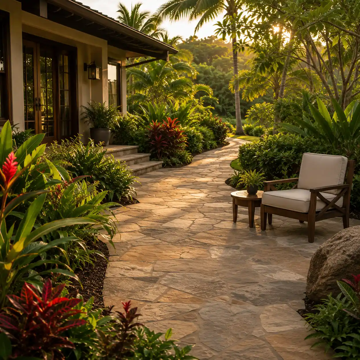 Stone Patio & Pathway
